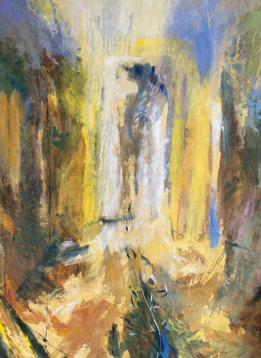 winged form in the gorge