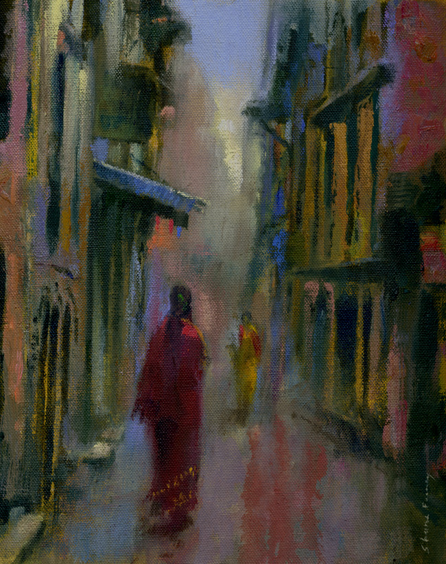 woman in kathmandu street